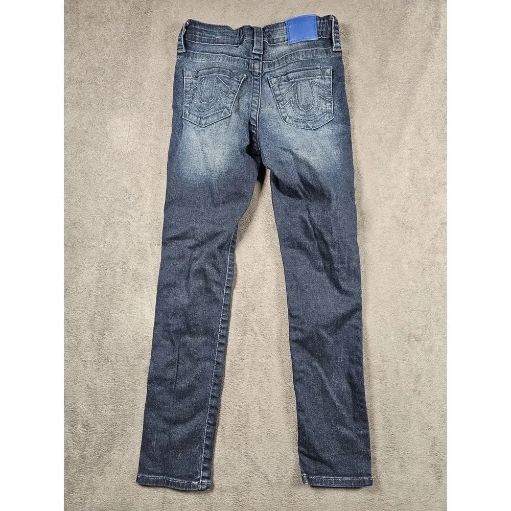 True Religion‎ Kids Rocco Skinny Jeans Girls Size 8 Blue Stretch Denim